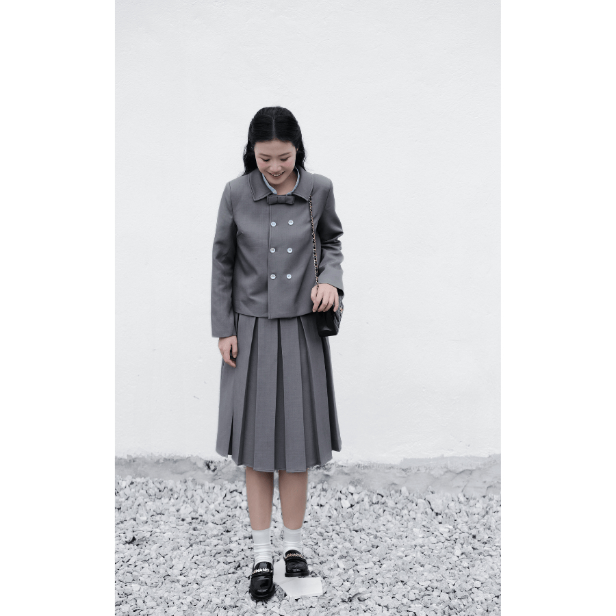 LÀ EM | Chân váy REMY - Chân váy 2 lớp chất liệu Viscose twill mềm mịn chiều dài 65cm