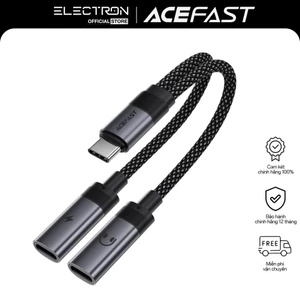 Cáp Chuyển Đổi Âm Thanh & Sạc ACEFAST J14 – Adapter Chia USB-C Vừa Sạc Vừa Nghe Nhạc