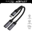 Cáp Chuyển Đổi Âm Thanh & Sạc ACEFAST J14 – Adapter Chia USB-C Vừa Sạc Vừa Nghe Nhạc