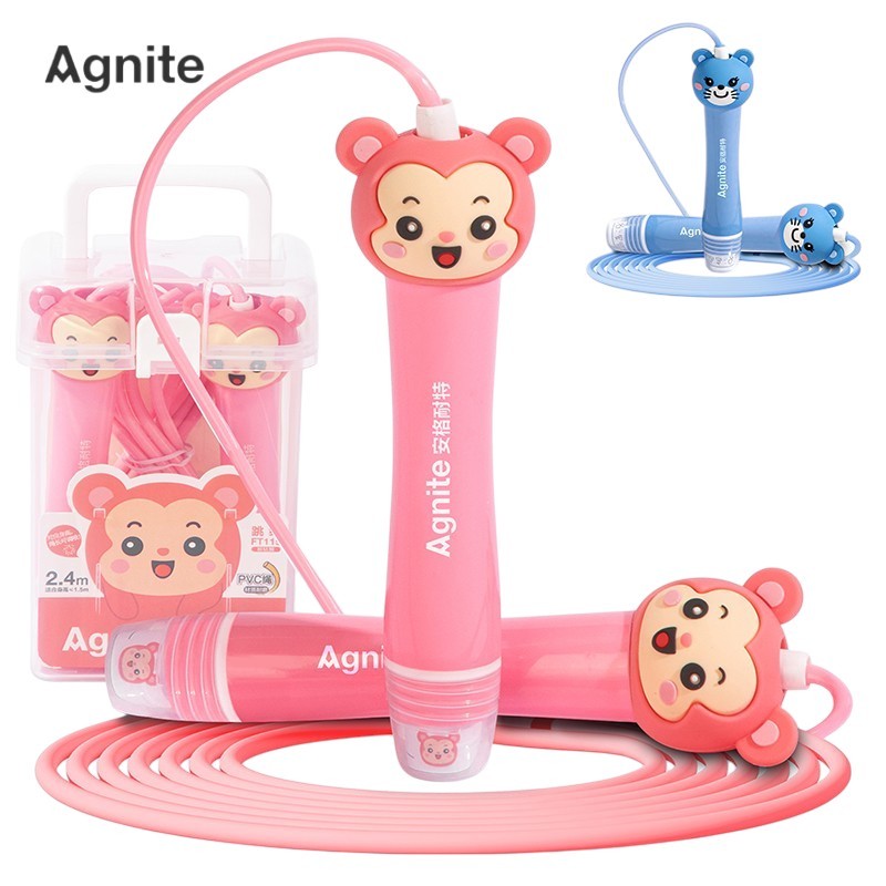 Dây nhảy lõi bông/lõi PVC siêu nhẹ cho TRẺ EM, siêu bền, họa tiết đáng yêu, có đếm số - FT119/FT115/F4006