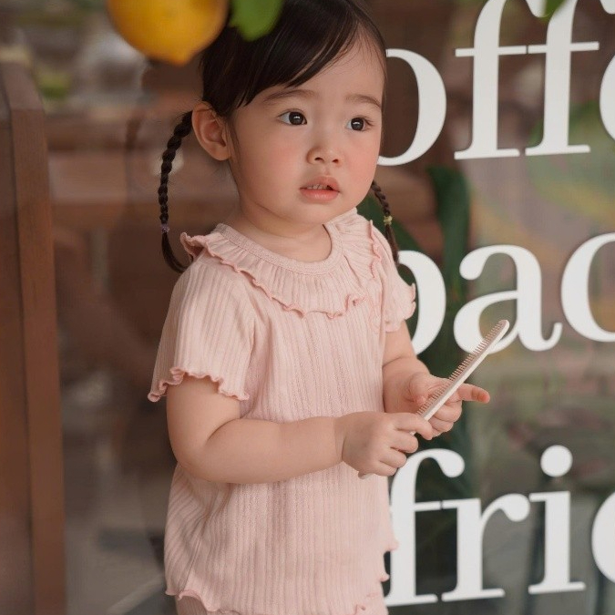 BỘ CỘC BÉ GÁI BÈO  [ SIÊU MỀM, MÁT, MỊN CO DÃN VÀ THẤM HÚT TỐT] SZ 6/9M - 4Y (HCT52)
