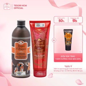Sữa tắm nước hoa Tesori d’Oriente 250ml / 500ml nhập khẩu chính hãng từ Ý kèm vòi