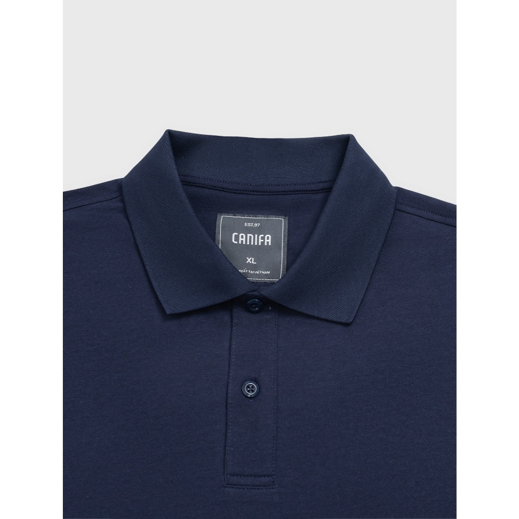 Áo polo nam CANIFA cổ bẻ form regular basic cộc tay 100% cotton mềm mại thoáng khí 8TP26S015