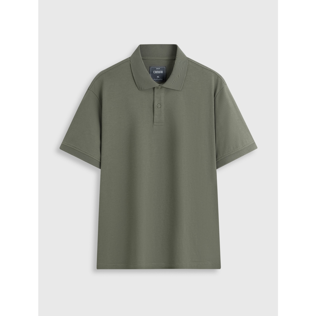 Áo polo nam CANIFA cổ bẻ form regular basic cộc tay 100% cotton mềm mại thoáng khí 8TP26S015
