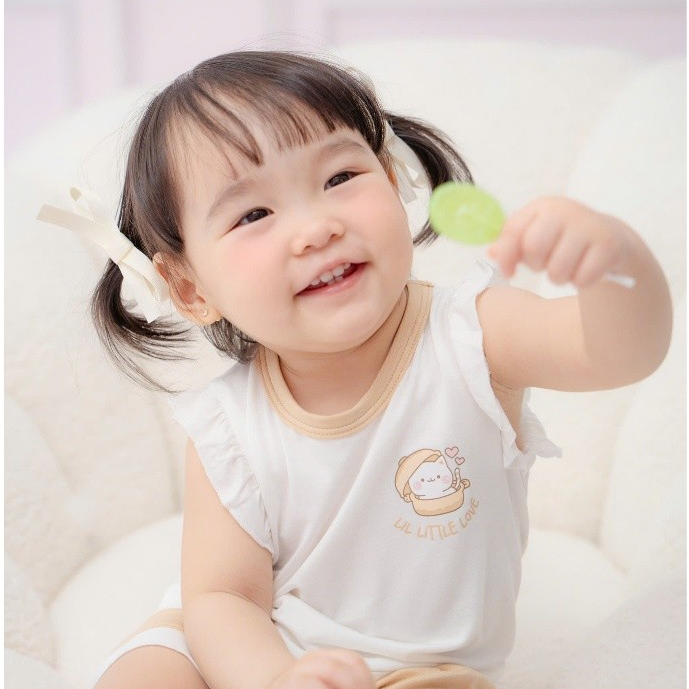 Bộ quần áo ba lỗ vải sợi tre [ Mềm, mỏng, mát có dãn và thấm hút tốt]  dành cho bé  từ 6 tháng - 4 tuổi(LBL31)