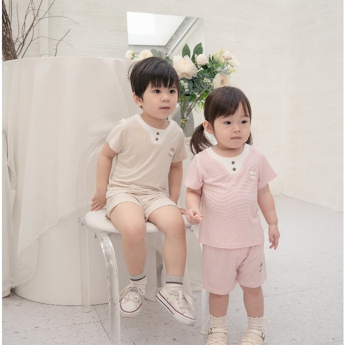 BỘ CỘC VẢI MODAL THÔNG HƠI [ SIÊU MỀM, MÁT, MỊN CO DÃN VÀ THẤM HÚT ] SZ 6M -4Y (HCT14)