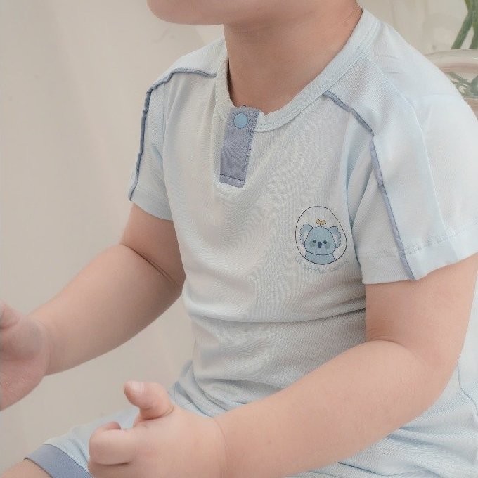 BỘ CỘC TAY VẢI SỢI TRE BỔ TRỤ [ SIÊU MỀM, MÁT, MỊN CO DÃN VÀ THẤM HÚT TỐT] SZ 6/9M - 4Y (HCT22)