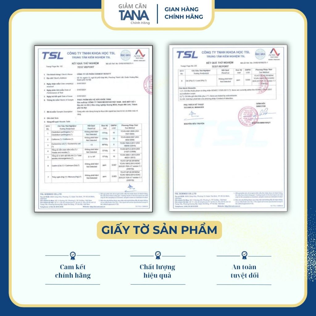 [CHÍNH HÃNG] <Liệu trình giảm 8-10kg> Giảm cân TANA 19 - dành cho người giảm cân lâu năm