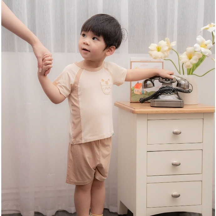 BỘ CỘC SỢI TRE[ SIÊU MỀM, MÁT, MỊN CO DÃN VÀ THẤM HÚT TỐT] TRẮNG PHỐI SZ 1/3M - 9/12M (HCT09)