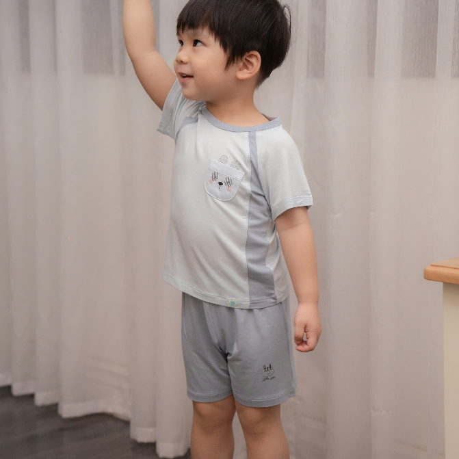 BỘ CỘC SỢI TRE[ SIÊU MỀM, MÁT, MỊN CO DÃN VÀ THẤM HÚT TỐT] TRẮNG PHỐI SZ 1/3M - 9/12M (HCT09)