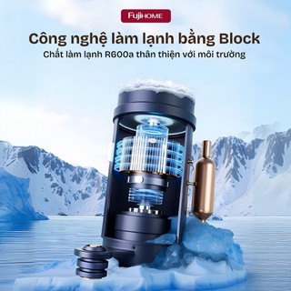 Máy làm đá mini Fujihome IM12N làm đá nhanh chỉ trong vài phút tiện lợi cho gia đình hiện đại