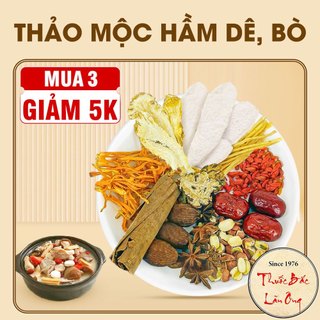 Thảo mộc hầm dê, bò, gà, nấu lẩu, set chuẩn 11 vị thảo mộc thơm ngon bổ dưỡng - Lãn Ông