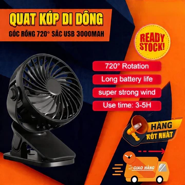 QUẠT MINI KẸP USB CẦM TAY 🔥 QUẠT LÀM MÁT 2500MAH QUẠT BÀN VĂN PHÒNG SẠC USB QUẠT NHỎ QUẠT ĐỂ BÀN QUẠT KẸP