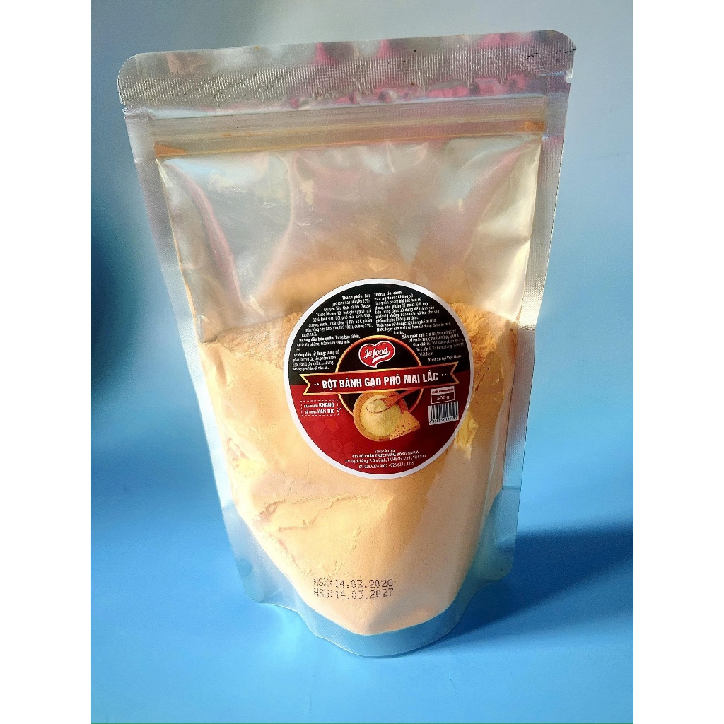500g Bột Gia Vị Phô Mai Lắc ĐNÁ màu Vàng cam đậm_Vị béo_FOOD
