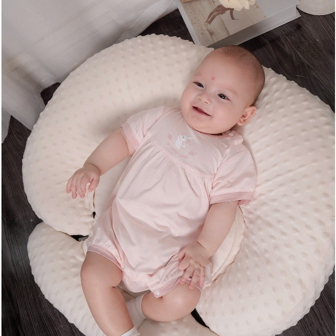 BODY ĐÙI VẢI SỢI TRE [ SIÊU MỀM, MÁT, MỊN CO DÃN VÀ THẤM HÚT TỐT] TRẮNG PHỐI SZ 1/3M - 9/12M (HBDD05)
