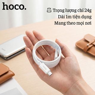 Cáp Sạc Nhanh Hoco PD60W TypeC to TypeC X88 Chất liệu PVC Dẻo Dai Hỗ Trợ Máy Tính Điện Thoại-Sách Tay