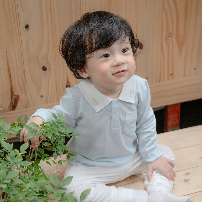 Áo Polo cá sấu dài tay túi ngực dành cho bé Lil Little Love (DADT02)
