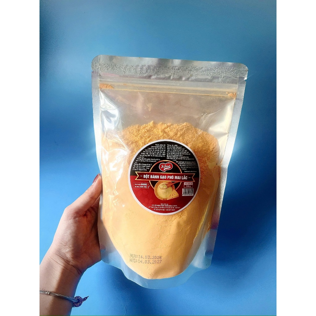 500g Bột Gia Vị Phô Mai Lắc ĐNÁ màu Vàng cam đậm_Vị béo_FOOD