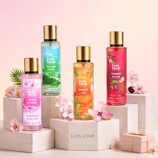 [MUA 1 TẶNG 1] Body Mist LuisLove 250ml lưu hương 8h tặng kèm nước hoa dạng lăn 20ml