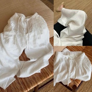𝗠𝗲 𝗣𝗮𝗻𝘁𝘀- | LY LINEN | Quần Linen Bamboo xếp li