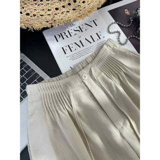 𝗠𝗲 𝗣𝗮𝗻𝘁𝘀- | LY LINEN | Quần Linen Bamboo xếp li