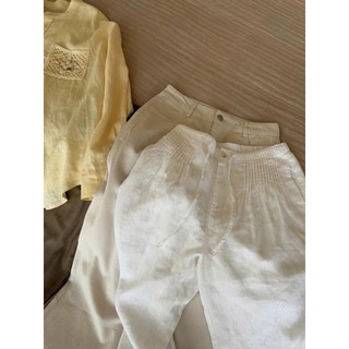𝗠𝗲 𝗣𝗮𝗻𝘁𝘀- | LY LINEN | Quần Linen Bamboo xếp li