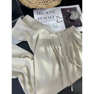𝗠𝗲 𝗣𝗮𝗻𝘁𝘀- | LY LINEN | Quần Linen Bamboo xếp li