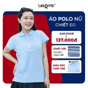 Áo polo nữ tay ngắn Le’Toms cotton cao cấp thoáng mát co giãn tốt đứng form basic - Letom’s - M16