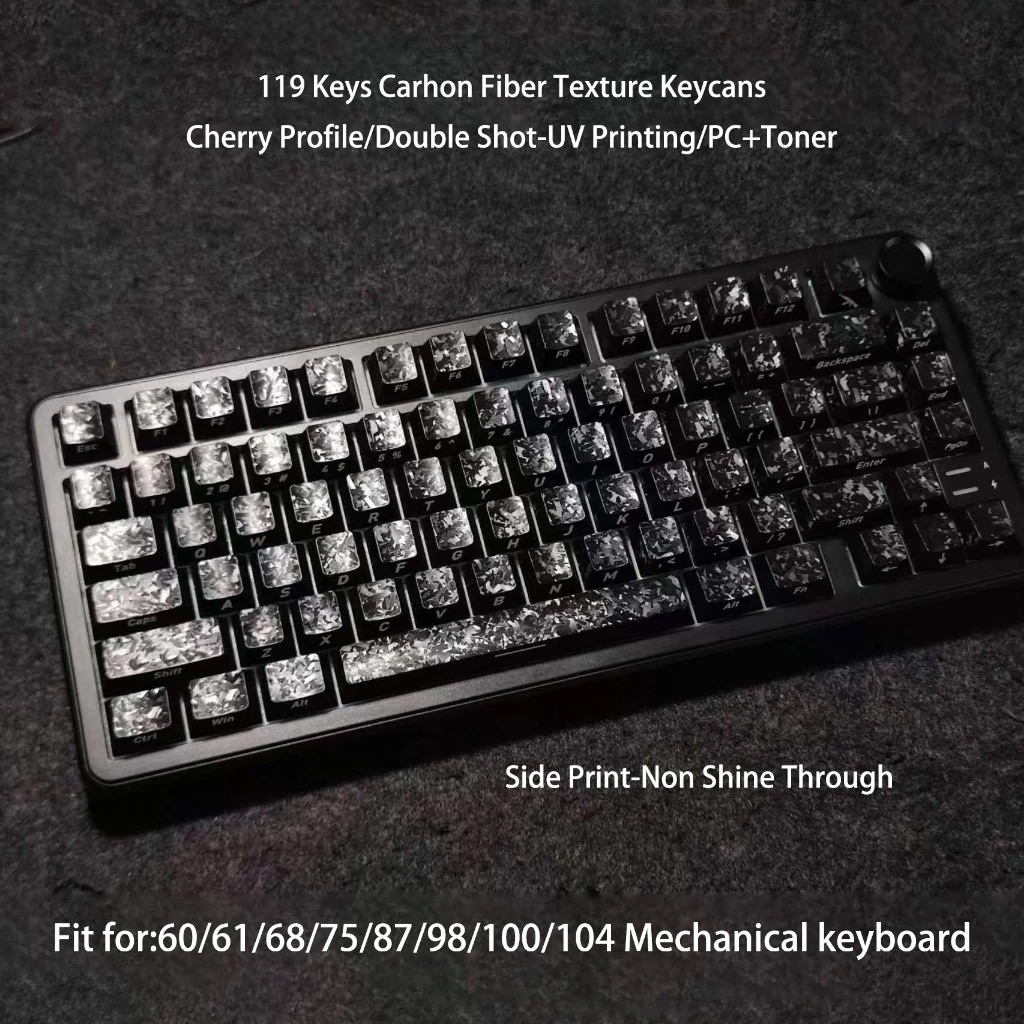 Keycap Carbon Fiber Xuyên Led Cherry Profile Chất liệu PC | BigBuy360 - bigbuy360.vn