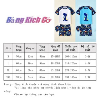 Đồ BơI ChốNg NắNg Bé Trai MớI Hè In KhủNg Long Polyester Nhanh Khô đồ BơI Bé GáI