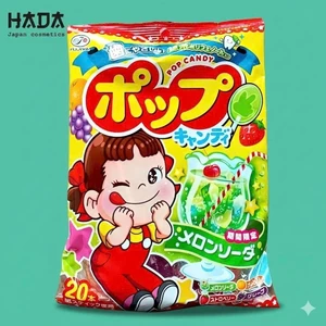 Kẹo mút trái cây Fujiya Pop Candy của Nhật Bản 20 chiếc.