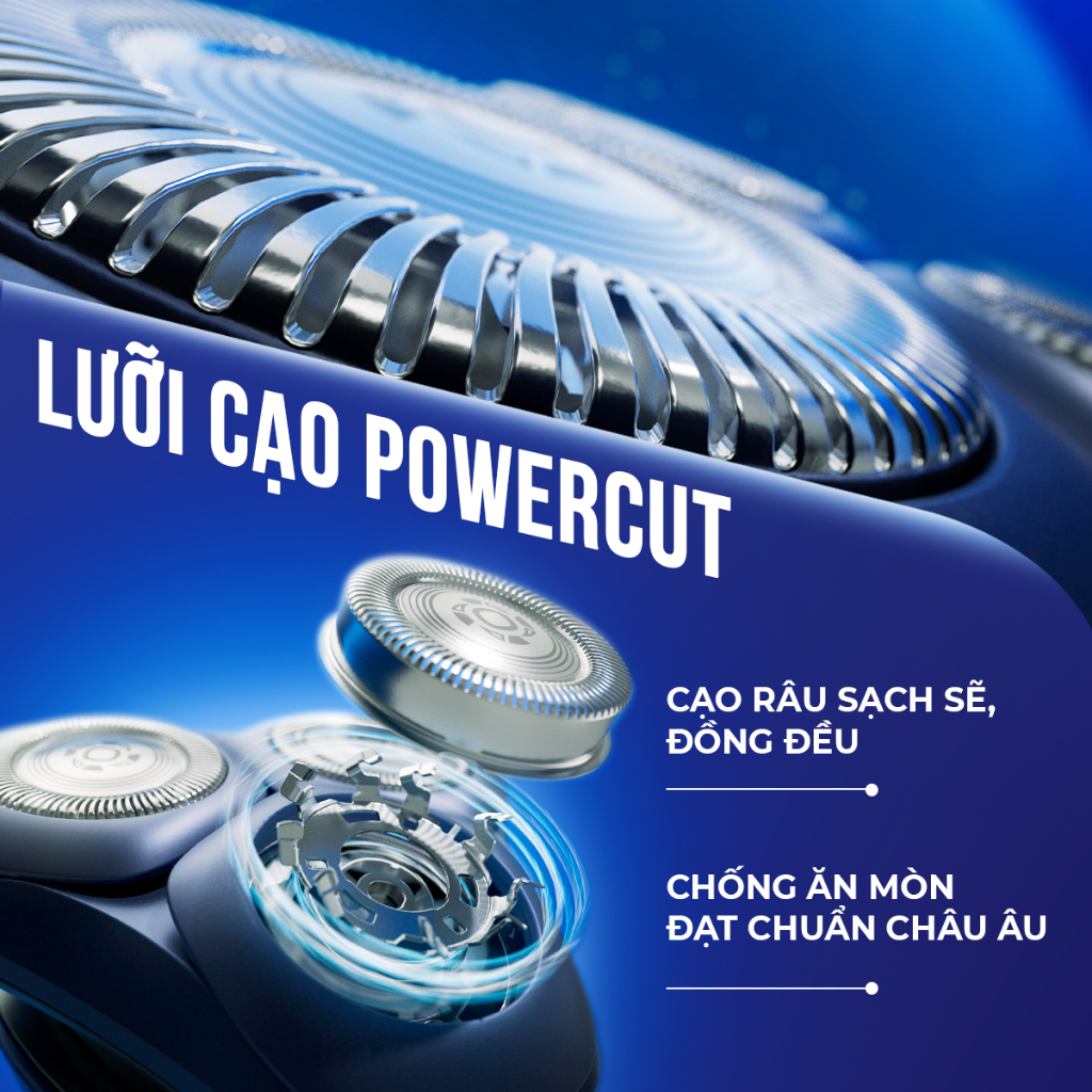 Máy cạo râu Philips S3882/00 Series 3000 – Cạo khô & ướt, chống nước, êm da