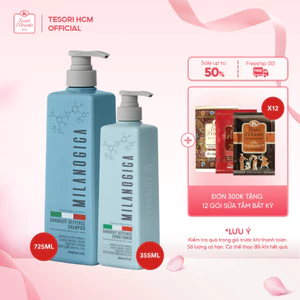 Combo Dầu Gội 725ml & Dầu Xả 355ml hương nước hoa Milanogica