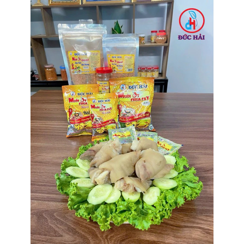 Muối Ớt Chua Cay Đức Hải 200/500G Túi Zip Bạc Đậm Đà Chấm Trái Cây Hải Sản - Đức Hải Food
