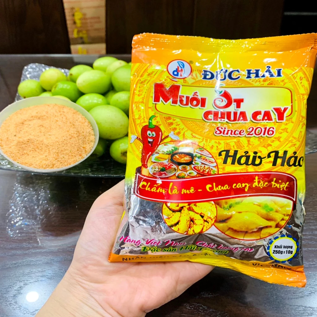 Muối ớt chua cay Đức Hải 100g, 250g, 500g Đậm vị, Muối ớt chấm hoa quả, hải sản - Đức Hải Food