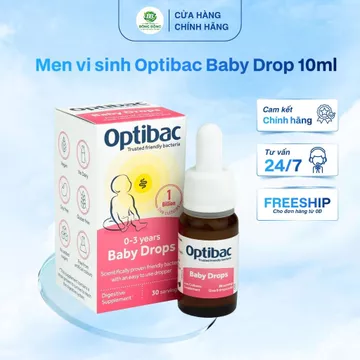Men vi sinh cho bé Optibac Drops 10ml – Bổ sung lợi khuẩn, hỗ trợ tiêu hóa & miễn dịch cho trẻ sơ sinh