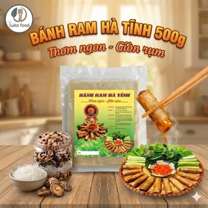 Vỏ Ram Hà Tĩnh 250g và 500g - Bánh Đa Nem Loại 1 Giòn Rụm, Vàng Ruộm Không Cần Nhúng Nước Luka Food