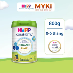 Sữa HiPP 1 Organic 800g, Sữa Hữu Cơ Nhập khẩu Châu Âu, Combo tiết kiệm Sữa cho bé 2-3-4 lon Sữa H1