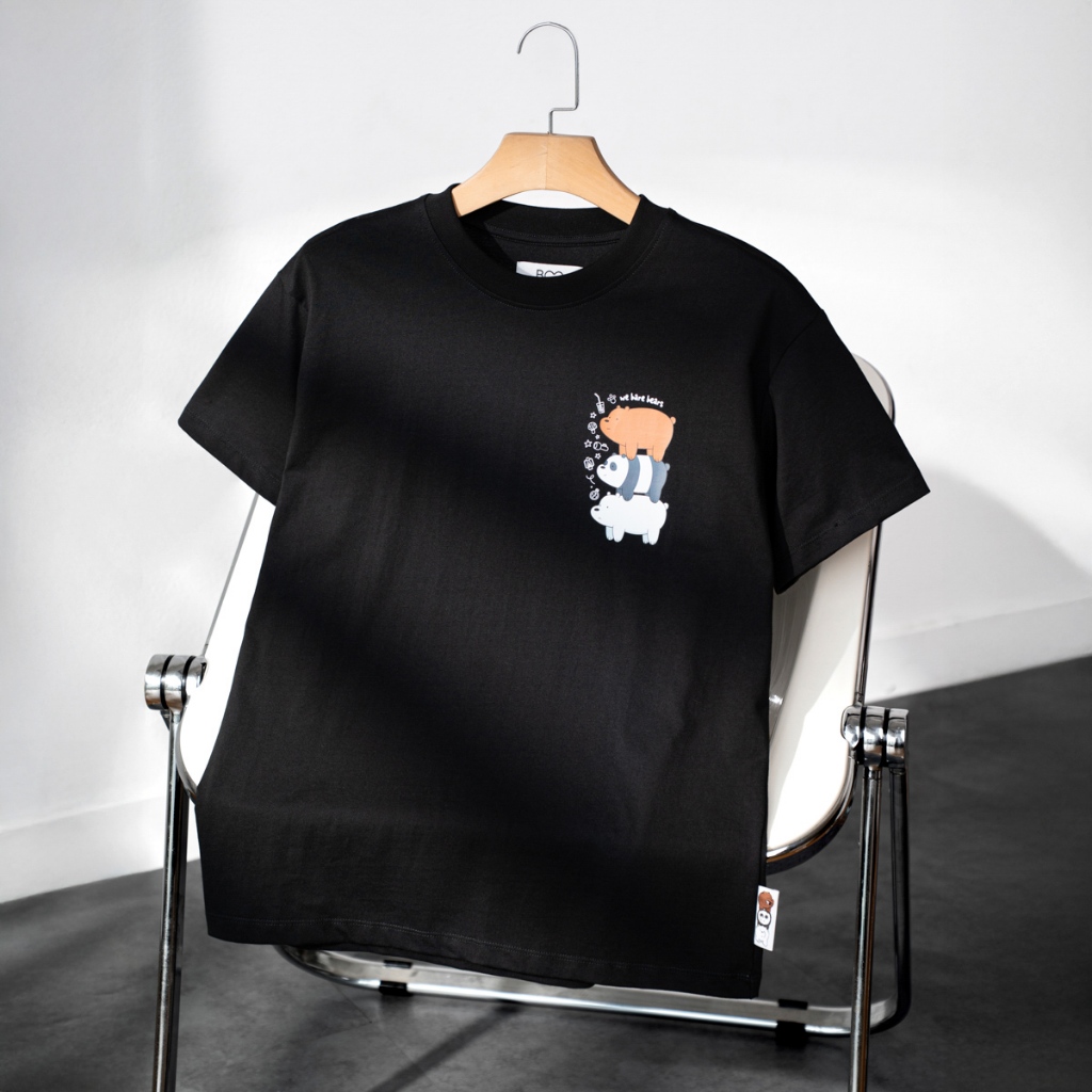 Áo Thun BOO Unisex Form Regular In Hình Gấu Nhỏ Ngộ Nghĩnh Đáng Yêu, Chất Liệu Thoáng Mát