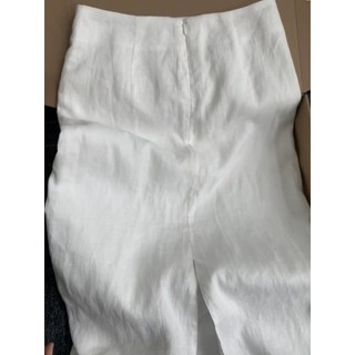 𝗢𝗿𝗶𝗼𝗻 - |LY LINEN| - Chân váy linen 2 lớp xẻ sau