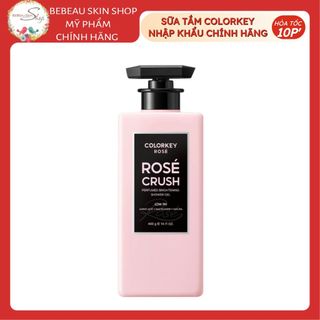 Gel Tắm COLORKEY ROSÉ CRUSH Hỗ Trợ Cấp Ẩm Dưỡng Sáng Da Lưu Hương Dài Lâu 400ml