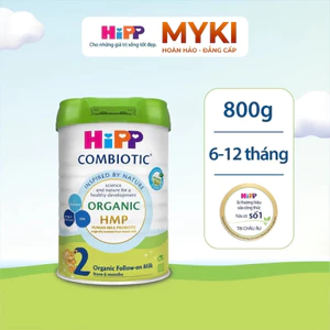 Sữa HiPP 02 Organic 800g - Sữa Công thức Cho Bé, Sữa Hữu cơ Nhập khẩu Đức, Combo 2-3-4 lon sữa tiết kiệm cho Mẹ và bé
