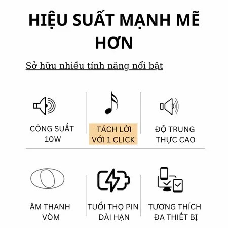 Loa Bluetooth mini YS-203 hát karaoke tại nhà, trang bị 2 micro không dây có chức năng thay đổi giọng nói. Tiệc gia đình