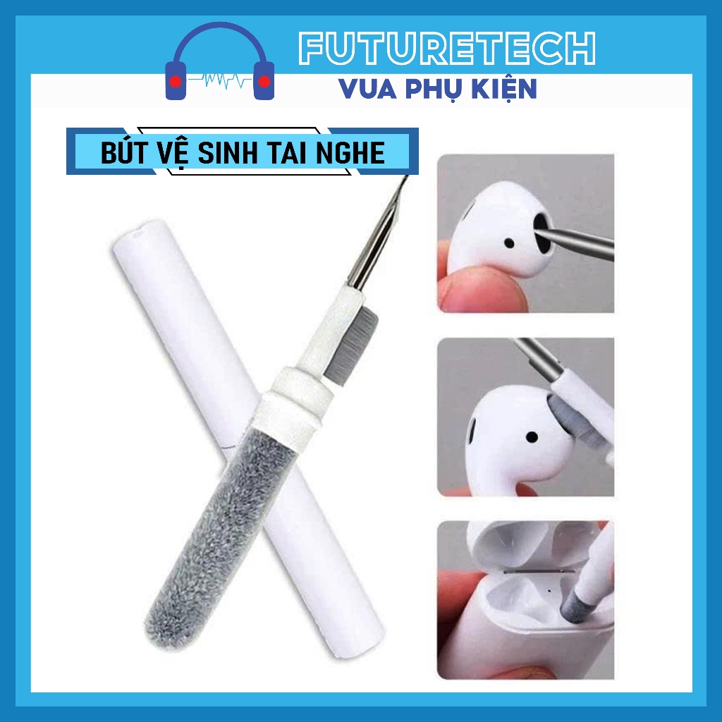 Bút Vệ Sinh Tai Nghe Cầm Tay 3 Trong 1 Vật Liệu Abs Chất Lượng Kích Thước Gọn Nhẹ