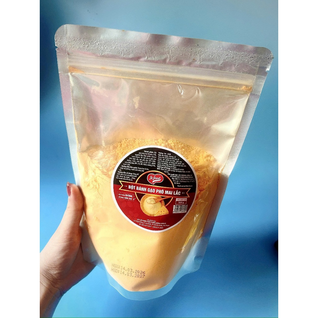 1kg Bột Gia Vị Phô Mai Lắc ĐNÁ màu Vàng cam đậm_Vị béo_FOOD