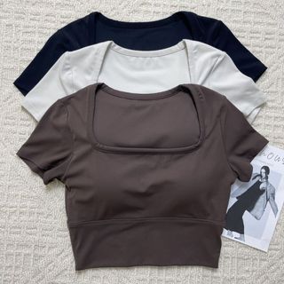 Áo croptop model TXB62013.2013 Tuấn HD, Có Đệm Mút Chắc Chắn, Cổ U Tập Gym