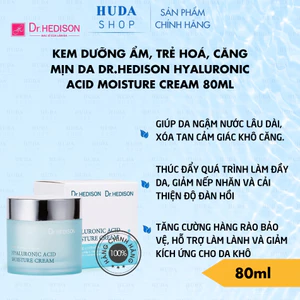 Kem dưỡng ẩm, trẻ hoá, căng mịn da Dr.Hedison Hyaluronic Acid Moisture Cream 80ml