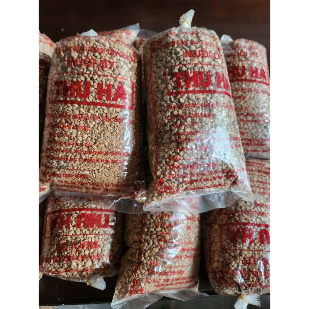 Muối Ớt Thu Hà - 500g Gốc Tây Ninh - Chay mặn đều dùng được - dùng pha muối trộn, chấm trái cây.