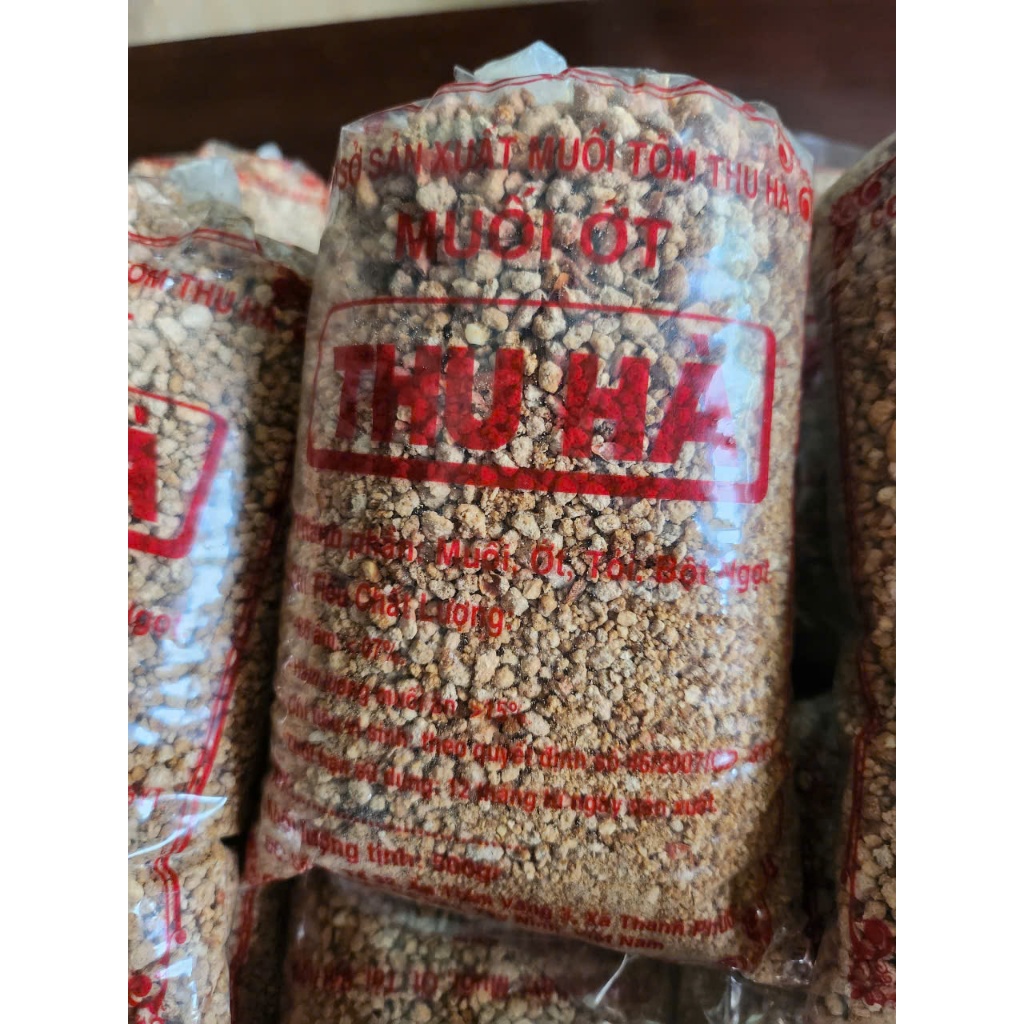 Muối Ớt Thu Hà - 500g Gốc Tây Ninh - Chay mặn đều dùng được - dùng pha muối trộn, chấm trái cây.