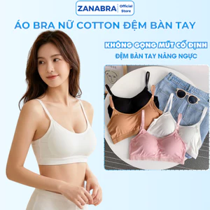 Áo Bra Nữ 2 Dây, Áo Ngực Nữ chữ U hở Lưng Móc Cài Sau Không Gọng Nâng Ngực ZANABRA B727